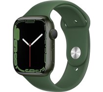 Apple Watch Series 7 (GPS, 45 mm) - Zaļš alumīnija korpuss ar "Clover" sporta lentu (Atjaunots)