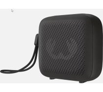 Fresh 'n Rebel bezvadu Bluetooth skaļrunis IPX-5, akumulatora darbības laiks līdz 20 stundām, noturīgs pret šļakatām, Micro-SD slots, C tipa, var izmantot arī datoram un multividei, iebūvēts mikrofons (melns)