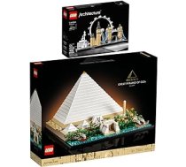 Lego Architecture 21058 Heopsa piramīda un 21034 Londonas komplekts ar 2 ANEB0B1VG6D9HT