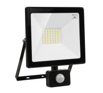 Led gaismeklis ar kustības sensoru Maclean MCE630 NW LED floodlight with Maclean motion sensor, slim 30W, 2400lm, neutral white (4000K), IP44, MCE630 NW PIR