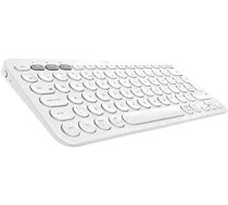 Logitech K380 bezvadu Bluetooth tastatūra, vairāku ierīču un Easy-Switch funkcija, Windows un Apple saīsnes, dators / Mac / planšetdators / mobilais tālrunis / Apple iOS + TV, itāļu QWERTY izkārtojums — balts