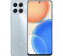 HONOR X8 tālrunis atbloķēts 6+128GB FullView 6,7 collu 90Hz Dual SIM Android 11 Smartphone Quad Camera 64MP Qualcomm Snapdragon 680 Quick Charge 22,5W NFC — sudraba krāsa