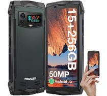 DOOGEE Smini pārnēsājamais tālrunis, neplīstošs Helio G99 15GB+256GB/TF 1TB 50MP dubultā kamera AI+ 4,5 collu QHD mazs viedtālrunis, neplīstošs 3000mAh OTG/GPS/NFC/Face ID/pirkstu nospiedums/IP68/IP69K