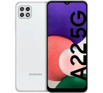 Samsung Galaxy A22 5G, viedtālrunis bez SIM kartes, 6,6 collas, 128 GB, Android mobilais tālrunis, balts