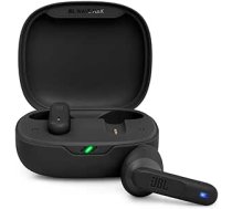 JBL Wave Flex bezvadu in-ear austiņas ar IP54 un IPX2 ūdensizturības pakāpi, TalkThru un AmbientAware tehnoloģiju, 32 stundu akumulatora darbības laiku, melns