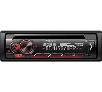 Pioneer DEH-S420BT, 1DIN automašīnas radio, CD uztvērējs ar RDS, Bluetooth, MP3, USB un AUX ieeja, brīvroku funkcija, lietotne Smart Sync, 13 joslu ekvalaizers, iPod vadība