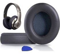 SoloWIT® profesionālie nomaiņas ausu spilventiņi priekš Beats Studio 2 un Studio 3 bezvadu un vadu austiņas uz ausīm ar mīkstu proteīna ādu, trokšņu izolācijas atmiņas putām ANEB07Q1HX43BT