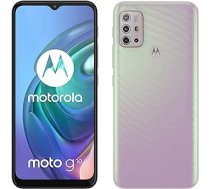 Motorola G10 (6,5 collu Max Vision HD+, Qualcomm Snapdragon, 48 MP četru kameru sistēma, 5000 mAh akumulators, divas SIM kartes, 4/64 GB, Android 11), Sakura Pearl (atjaunots)