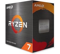 AMD Ryzen 7 5700X procesors (pamata pulkstenis: 3,4 GHz, maksimālais jaudas pulkstenis: līdz 4,6 GHz, 8 kodoli, L3 kešatmiņa 32 MB, ligzda AM4, bez dzesētāja) 100-100000926WOF, melns ANEB09VCHQHZ6T