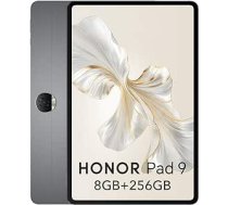 HONOR Pad 9 planšetdatori 8 GB 256 GB, 12,1 collas 120 Hz 2,5 K liels ekrāns, 8 skaļruņu audio sistēma, Snapdragon 6 Gen 1, WiFi versija, pelēks