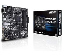 ASUS Prime B550M-K spēļu mātesplates ligzda AM4 (Micro ATX, Ryzen, PCIe 4.0, 2x M.2 sloti, SATA 6 Gbit/s, USB 3.2 Gen 2 Type-A) ANEB089HF7ZRST