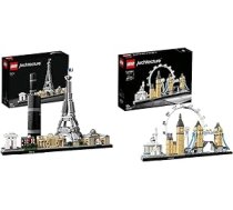 LEGO 21044 Architecture Paris modeļu komplekts ar Eifeļa torni un Luvras modeli, Skyline kolekcija, mājas un telpu dekorēšana, dāvanu idejas kolekcionāriem un arhitektūra 21034 — Londonas Skyline kolekcijas komplekts ANEB08PG77W57T