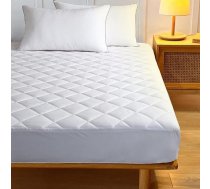 AR Ware Stepēts matrača pārvalks mazai divguļamai gultai, elpojošs, antialerģisks matrača pārvalks, 122 x 190 cm, mazgājams, dziļas kabatas, 122 cm, matrača pārvalks, 30 cm, balts