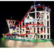 BRIKSMAX LED apgaismojuma komplekts Lego Creator Expert Roller Coaster, saderīgs ar Lego 10261 konstruktora klucīšu modeli - bez Lego komplekta