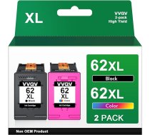 VVQV 62XL 62 XL schwarz für HP 62 druckerpatronen für hp62 druckerpatrone 62 XL schwarz 62xl schwarz und Farbe für HP OfficeJet 5740 5742 Envy 7640 5540 5640 5646 5548 5544 5643