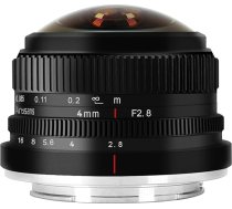 7 Artisans 4 mm F2.8 Fisheye Ultra platleņķa objektīvs APS-C manuālās fokusēšanas pamatobjektīvs, kas saderīgs ar Canon EOS-M montāžas bezspoguļa kameru Canon EOS-M1 EOS-M2 Eos-M3/M5/M6/M10/M50