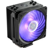 Cooler Master Hyper 212 Black Edition RGB CPU gaisa dzesētājs, SF120R RGB ventilators, anodēts Gun-Metal Black, matēta niķeļa spuras, 4 vara tiešā kontakta siltumcaurules AMD Ryzen/Intel LGA1700/1200/1151 modeļiem