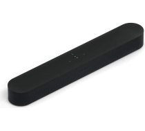 Sonos Beam Smart Soundbar, melns - kompakts TV skaņu panelis TV un mūzikas straumēšanai ar Wi-Fi, Alexa balss vadību, Google Assistant un HDMI ARC - ar AirPlay saderīgs mūzikas un TV skaļrunis