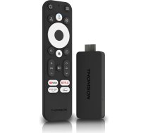 Thomson Streaming Stick 140G, 4K UHD, Google balss vadība, Wi-Fi, (Netflix, Prime Video, YouTube, Disney+, Canal+, Spotify, DAZN), iebūvēts Chromecast