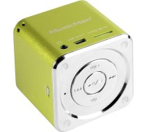 Technaxx Mini Musicman 3W Grün traģiskais atskaņotājs (1 solis, 3 Watt, 150-18000 Hz, 4 Ohm, 10% verkabelt), 3529