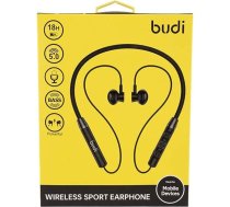 Budi Bluetooth V5.0 bezvadu sporta austiņas - 18 h atskaņošanas laiks, audio, ērts, ērts, piekarināms ausu austiņu dizains aktīvam dzīvesveidam