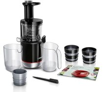 Bosch Entsafter SlowJuicer VitaExtract MESM731M, vitaminschonendes Entsaften, sehr leise, leichte Reinigung, für hartes Obst und Gemüse, BPA-frei, 150 W, schwarz