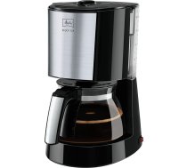 Melitta 1017-04 Enjoy Top Filter kafijas automāts ar stikla trauku un patentētu aromāta selektoru, automātiska izslēgšanās, nerūsējošais tērauds, 1,2 litri, melns