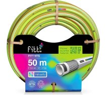 FITT NTS Lime 1/2 collas (12,5 mm) 50 m izturīga un elastīga dārza šļūtene dzeltenā krāsā intensīvai lietošanai, ar ekskluzīvām tehnoloģijām