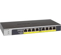 Netgear GS108LP-100EUS 8 pieslēgvietu gigabitu nepārvaldāms PoE / PoE + tīkla slēdzis, pelēks