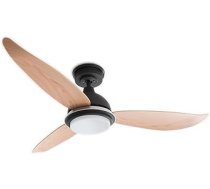 Bayu enerģijas taupīšanas griestu ventilators ar regulējamu LED apgaismojumu un tālvadības pulti 122 cm, ļoti kluss