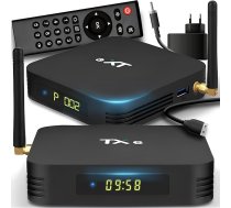 Retoo Android TV Box TX6 Smart TV Box ar TV tālvadības pulti Četrkodolu AllWinner H6 4 x 1,5GH procesors Pārveidotājs (32GB 4GB RAM) 2,4GHz WiFi Ethernet USB 3.0 MALI-T720 Grafiskā karte Barošanas avots