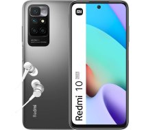 Xiaomi Redmi 10 2022Smartphone 4+64GB, 6.5" FHD+ 90Hz DotDisplay, MediaTek Helio G88, 50MP AI Quad Camera, 5000mAh, Carbon Grey (UK versija + 2 gadi) (atjaunots)