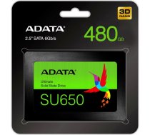 ssd ultimate su650 480gb 2.5 s3 3d tlc mazumtirdzniecība