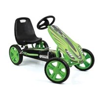 Hauck Rotaļlietas bērniem Go-Kart Speedster Pedal Go-Cart ar rokas bremzi un regulējamu sēdekli, bērniem no 4 gadiem, zaļa ANEB083KQSTHXT