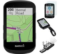 Garmin 010-02060-00 Edge 530 GPS riteņbraukšanas datora komplekts ar ekrāna aizsargu, skrāpējumiem izturīgu rūdītu stiklu, velosipēda stiprinājuma malas GPS sēriju un 16-in-1 daudzfunkciju velosipēdu rīku komplektu ANEB08F9286BXT