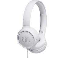 JBL Tune 500 vadu uzliekamās austiņas, baltas