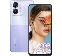 Blackview Color 8 mobilais tālrunis bez līguma, 16GB + 256GB/1TB paplašināms Android 13 6,75 collu HD+ 90Hz astoņkodolu viedtālrunis lēts, 50MP + 8MP panorāmas kamera 6200mAh ar pirkstu nospiedumu, 4G Dual SIM,