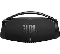 JBL Boombox 3 WiFi — bezvadu skaļrunis ar Bluetooth un WiFi — savietojams ar lietotni JBL One — 24 stundu atskaņošanas laiks — ūdens un putekļu necaurlaidīgs — integrēta barošanas bloks — melns ANEB0C3VPGF9VT