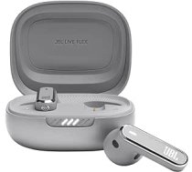 JBL Live Flex — ausīs ievietojamas Bluetooth austiņas ar 40 stundu akumulatora darbības laiku — trokšņu slāpēšana un ūdensnecaurlaidība — sudraba krāsa ANEB0BWF7PJZDT
