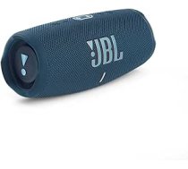 JBL Charge 5 Bluetooth skaļrunis, ūdensizturīgs pārnēsājams Boombox ar iebūvētu barošanas bloku, viena akumulatora uzlāde līdz 20 stundām bezvadu mūzikas baudīšanas, zilganzils ANEB08VD5DC5LT