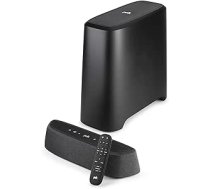 Polk Audio MagniFi Mini AX Ultra Compact TV skaņas josla ar bezvadu zemfrekvences skaļruni, Dolby Atmos un DTS:X, HDMI eARC, Bluetooth, AirPlay 2, Google Chromecast, melns
