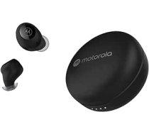 Motorola Sound Wireless austiņas — Moto Buds 250 — In-Ear — Qi tehnoloģija — Ūdens un sviedru necaurlaidīga — Pieskāriena un balss vadība — 18 stundu atskaņošanas laiks — melns, S/M/L