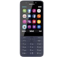Viedtālrunis Nokia 230 (7,11 cm (2,8 collas), 16 MB, 2 megapikseļi, operētājsistēma Series 30+, Dual Sim) pusnakts zils ANEB07HNRLDDPT