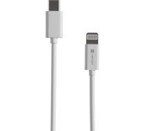 Lightning (m)->usb-c(m) kabelis 2m mfi prati balts