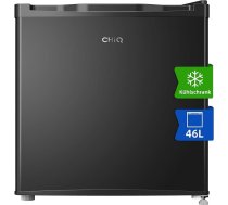 Chiq Mini bāra ledusskapis 46 L, Mini ledusskapis ar saldētavu, 49,6 x 47,4 x 44,7 cm (H x W x D), F Enerģijas patēriņš 100 kWh gadā, ļoti kluss 35 dB, metālisks