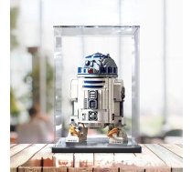 Akrila vitrīna Lego Star Wars R2-D2 75308 kolekcionējamai celtniecības rotaļlietai, putekļu necaurlaidīga vitrīna, caurspīdīga vitrīna 25 x 25 x 35 cm (tikai vitrīna)