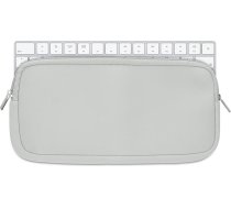 kwmobile Keyboard Case saderīgs ar Apple Magic Keyboard - neoprēna aizsargvāciņš tastatūrai - neoprēna futrālis tastatūrai - gaiši pelēks