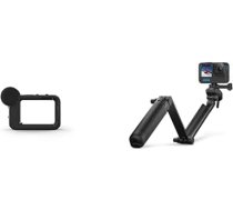 Multivides modulis (HERO10 Black/HERO9 Black) - GoPro aksesuāri un 3-Way 2.0 (statīvs/rokturis/izstiepējs) - GoPro aksesuāri, AFAEM-002, melns