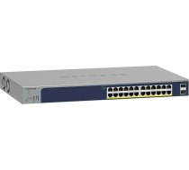 NETGEAR PoE 24 pieslēgvietu komutators (GS724TP V3), gigabitu PoE+ inteliģentais pārvaldāmais 19 collu komutators, 24x PoE+ 190 W, 2x 1G-SFP, uzstādāms uz galda vai statīvā, ProSAFE mūža garantija