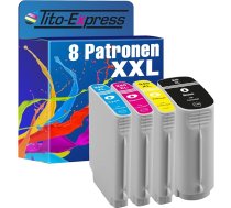 Tito-Express 8 printeru kasetnes XXL ar mikroshēmu un līmeņa indikatoru, saderīgas ar HP 940 XL OfficeJet Pro 8000 Enterprise Wireless 8500A 8500A 8500A Plus Premium